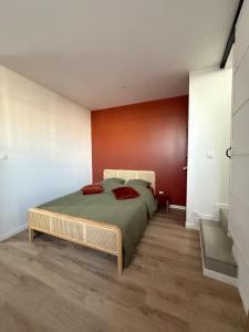 Postel nebo postele na pokoji v ubytování Appartement 2 pièces neuf Toul proche gare