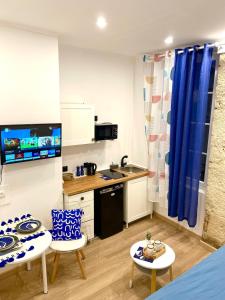 Η κουζίνα ή μικρή κουζίνα στο Studio charmant au cœur de Perigueux