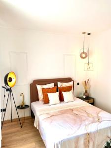 Postel nebo postele na pokoji v ubytování Appartement charmant au cœur de Périgueux