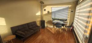 Χώρος καθιστικού στο Cabaña Sendero Viejo