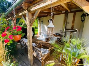 Zahrada ubytování Krásný apartmán v bráně Lužických hor