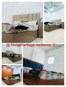 Giường trong phòng chung tại Hotel Haritage residency