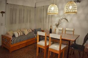 Χώρος καθιστικού στο Mi lugar casa de playa