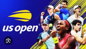 a picture of a man hitting a tennis ball at Cozy 4BR 3BA Home- Train to NYC, USOpen, CitiField Mets, Walk to Harbor & Golf in Port Washington