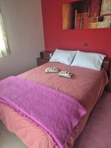 Postel nebo postele na pokoji v ubytování Casa del Campo Trikala