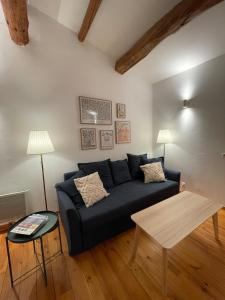 Χώρος καθιστικού στο Le Perchoir Provencal