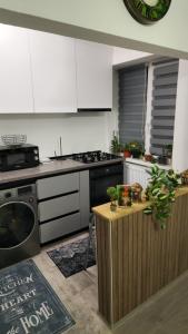 Kuchyň nebo kuchyňský kout v ubytování Solea Residence