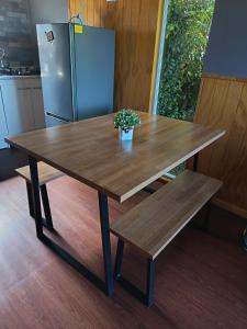 Η κουζίνα ή μικρή κουζίνα στο Tu Refugio Quellon