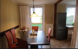 Posezení v ubytování Ferienwohnung am Wolfsberg