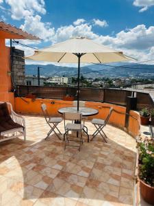 Balkón nebo terasa v ubytování Chakiñan Hospedaje & Eventos