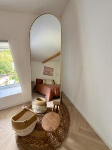 Χώρος καθιστικού στο Casa Mérida