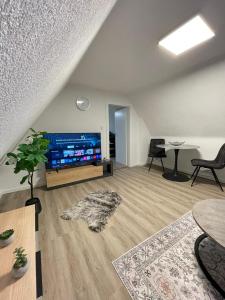 TV a/nebo společenská místnost v ubytování HarzRoots B