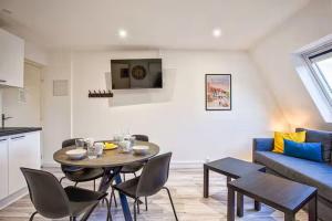 Η κουζίνα ή μικρή κουζίνα στο Bel Appartement Cabourg +5 φωτογραφίες