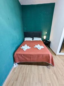 Postel nebo postele na pokoji v ubytování Céntrica habitación cama queen - Gran Nehtolli #6 - Sin Estacionamiento