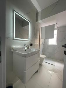 Koupelna v ubytování Heart of Fier Apartment