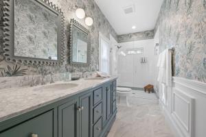 a bathroom with a sink and a toilet at Spacious, Peaceful, Historic - 3 Minute Walk to the Square in Georgetown +81 photos