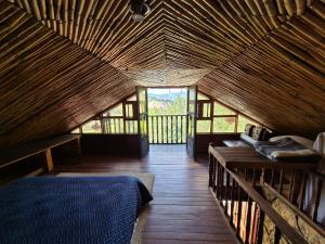 Ένα ή περισσότερα κρεβάτια σε δωμάτιο στο Cabaña Vie Donaire +30 φωτογραφίες