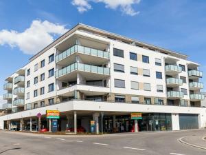 Bygningen som feriehuset ligger i