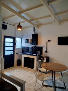 Kuchyň nebo kuchyňský kout v ubytování Casa Palihue por día