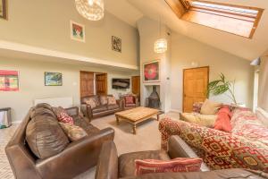 Χώρος καθιστικού στο Clematis-Y-Ffynnon