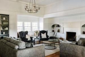 Posezení v ubytování Rutherglen Farm Stay