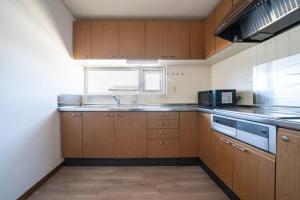 Kuchyň nebo kuchyňský kout v ubytování Liebe