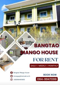 バンタオビーチにあるBangtao Mango Houseのバンガロールのマンゴーハウス賃貸のポスター