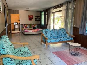 O zonă de relaxare la Tauraatini house F3 - MOOREA Maatea