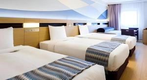 Postel nebo postele na pokoji v ubytování Hotel Dream Gate Maihama + 215 fotografií