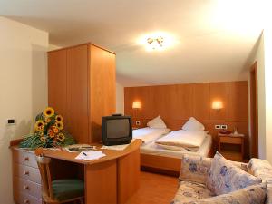 TV a/nebo společenská místnost v ubytování Hotel La Müda