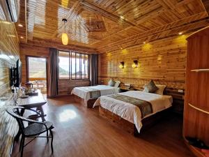 Ένα ή περισσότερα κρεβάτια σε δωμάτιο στο Yiran Residence Hotel, Longsheng County +4 φωτογραφίες