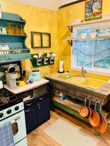 Kuchyň nebo kuchyňský kout v ubytování Flume's End