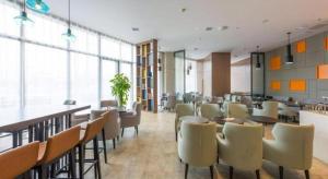 Χώρος καθιστικού στο Echarm Hotel Nanchang Hongcheng Wangfujing