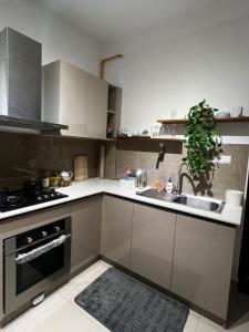 Kuchyň nebo kuchyňský kout v ubytování Santorini Resort