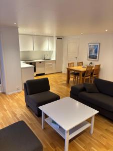 Kuchyň nebo kuchyňský kout v ubytování Arctic View Apartment - Country Retreat near Tromso