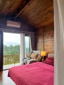 Postel nebo postele na pokoji v ubytování Măng Đen - Phiên Nhiên Homestay