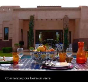 Jídlo v vily nebo okolí