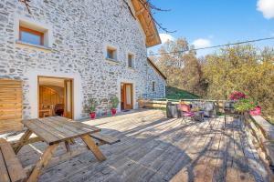 Μπαλκόνι ή βεράντα στο Gite du lézard