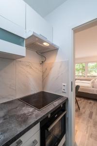 Η κουζίνα ή μικρή κουζίνα στο Kaffeehof 3 +17 φωτογραφίες