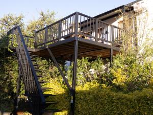 a wooden staircase leading up to a house at Adderley House Guest Accommodation in Robertson