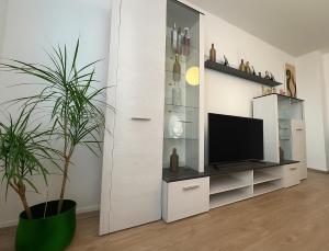 Μια τηλεόραση ή/και κέντρο ψυχαγωγίας στο VAJAGIC Apartment mit GartenLounge! Messe, Klinikum, Krupp Krankenhaus