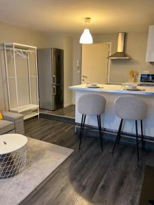 Η κουζίνα ή μικρή κουζίνα στο Loft Tarantino au cœur de Bruxelles