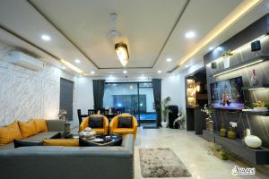 Χώρος καθιστικού στο Avaani Residency