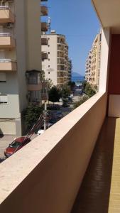 a view from the balcony of a building at Casa vacanza in Vlorë