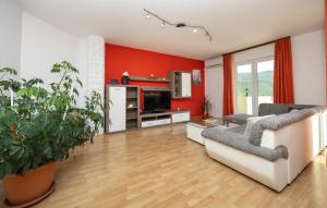 Μια τηλεόραση ή/και κέντρο ψυχαγωγίας στο Holiday home Neda by Villas Guide