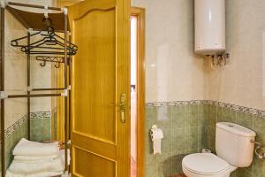 a bathroom with a toilet and a shower at Seralva Rural Zuheros in Zuheros +13 photos