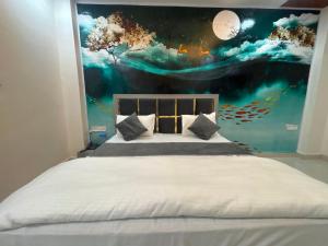 Ένα ή περισσότερα κρεβάτια σε δωμάτιο στο Hotel O Sindhu Palace