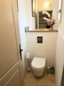 Koupelna v ubytování Les Carignans + 21 fotografií