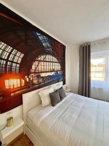 Ένα ή περισσότερα κρεβάτια σε δωμάτιο στο Vintage Station