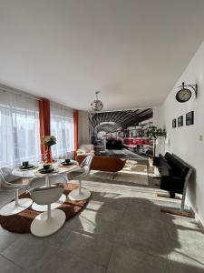 Χώρος καθιστικού στο Vintage Station